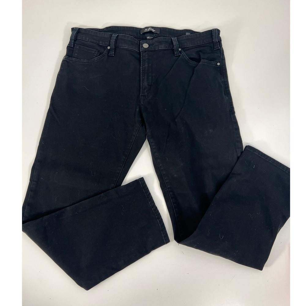 34 Heritage Men's Black‎ Straight Leg Jeans Size 38x30